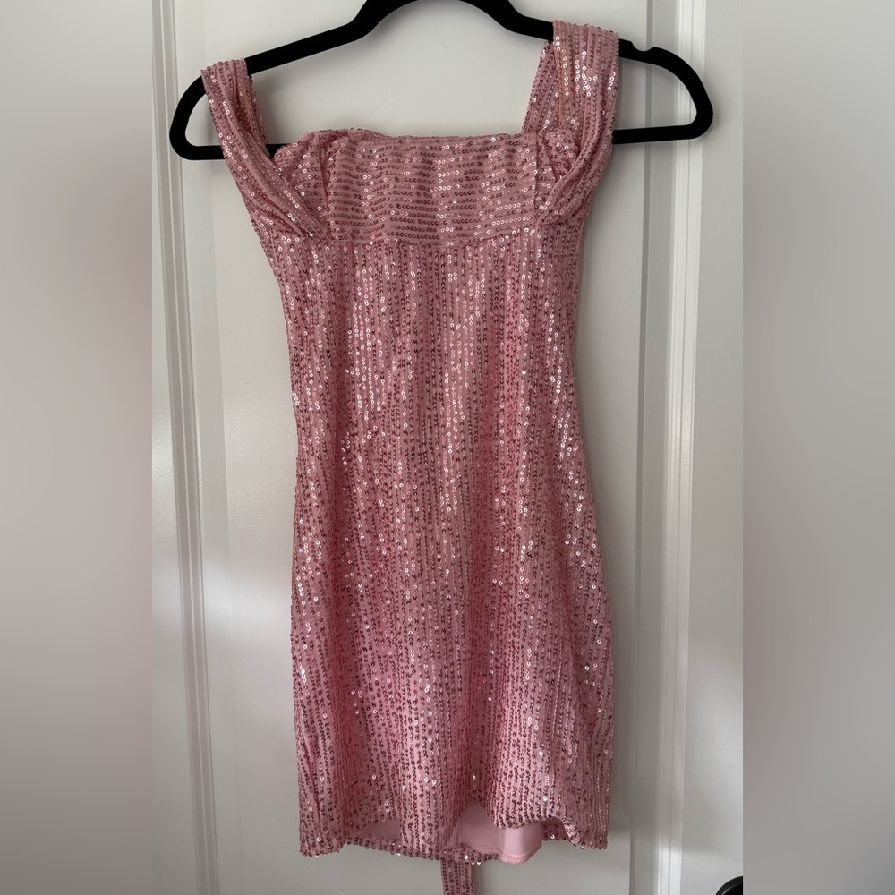 Lucy in the Sky Blush Sequin Dress